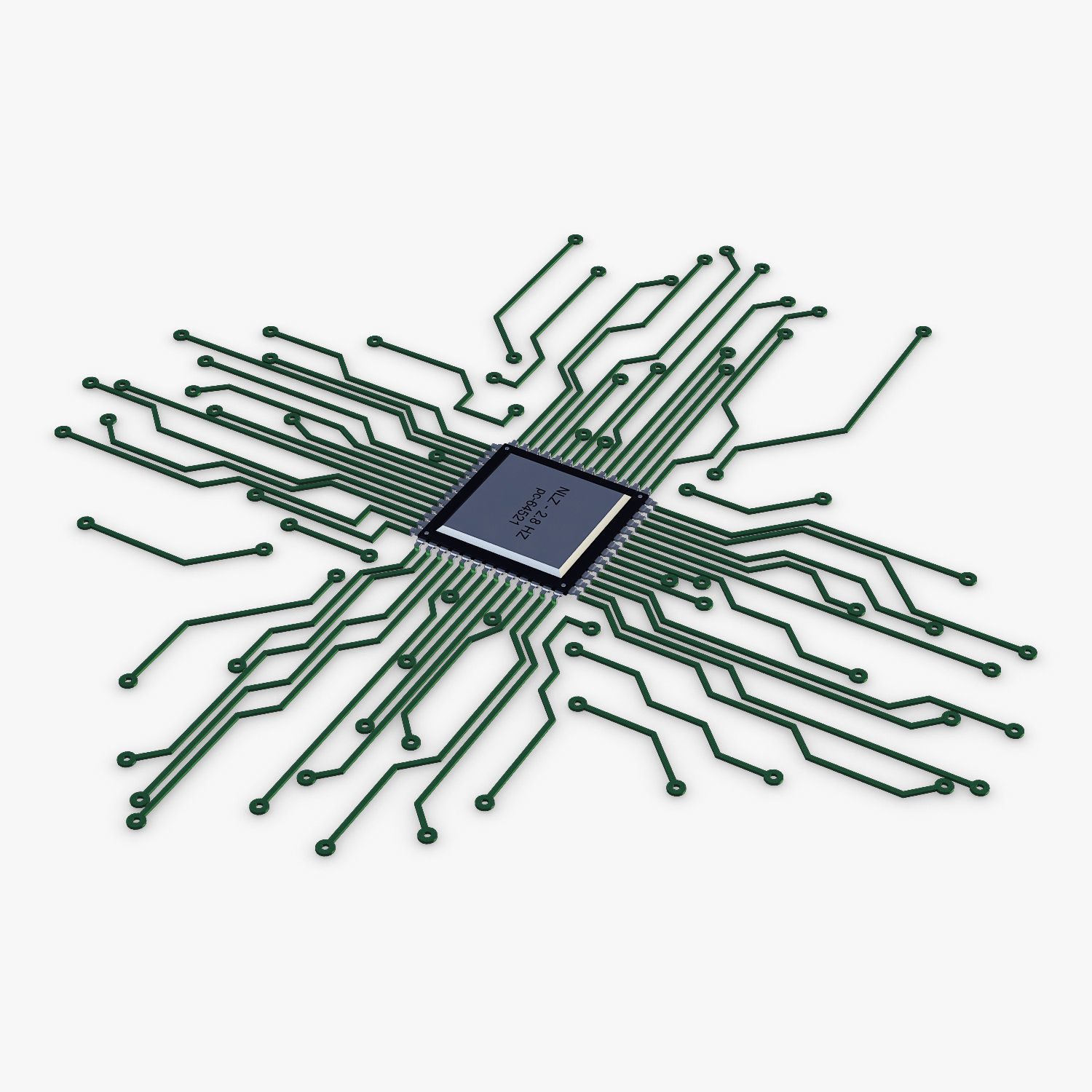 Electronic circuit v 4 3D model_3