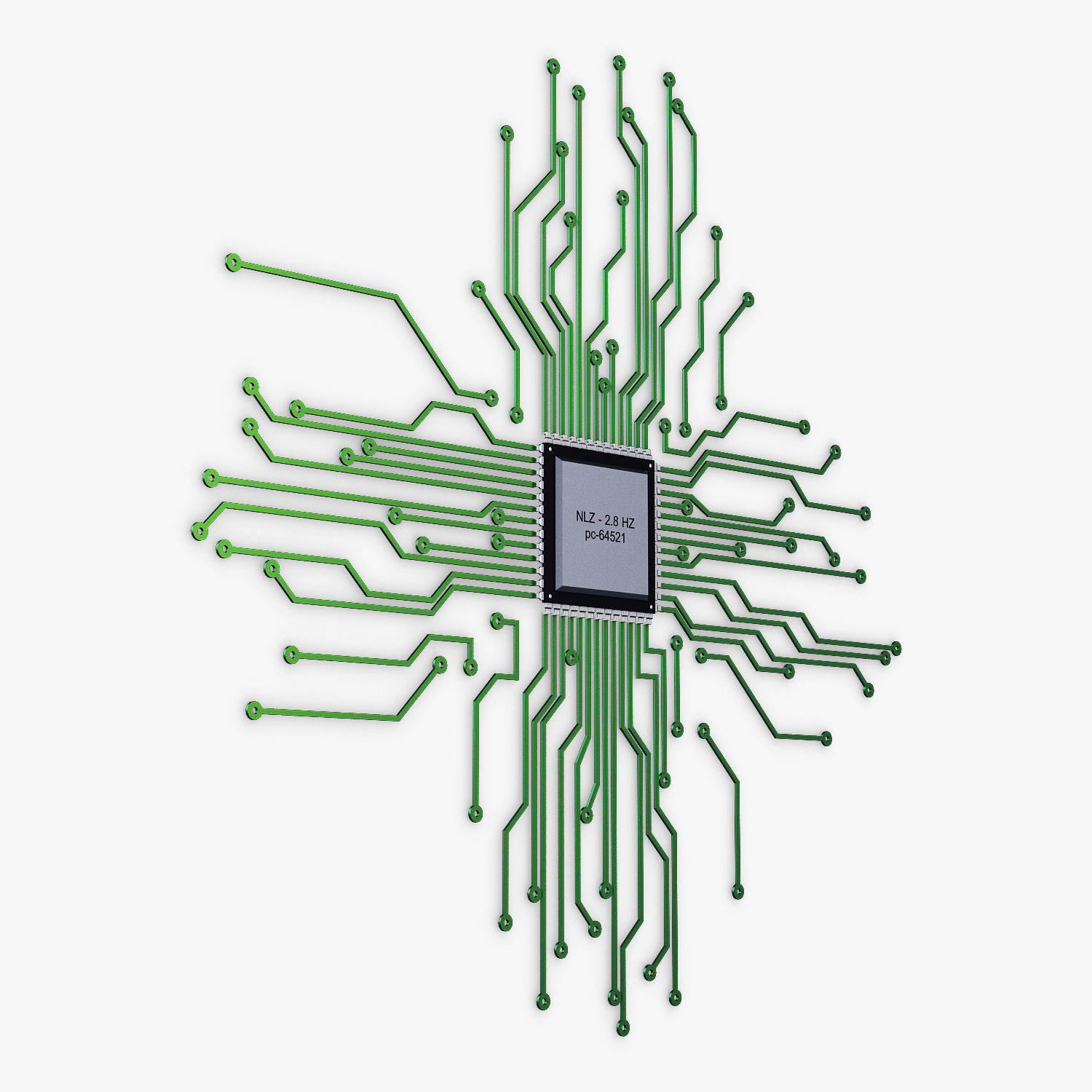 Electronic circuit v 4 3D model_6