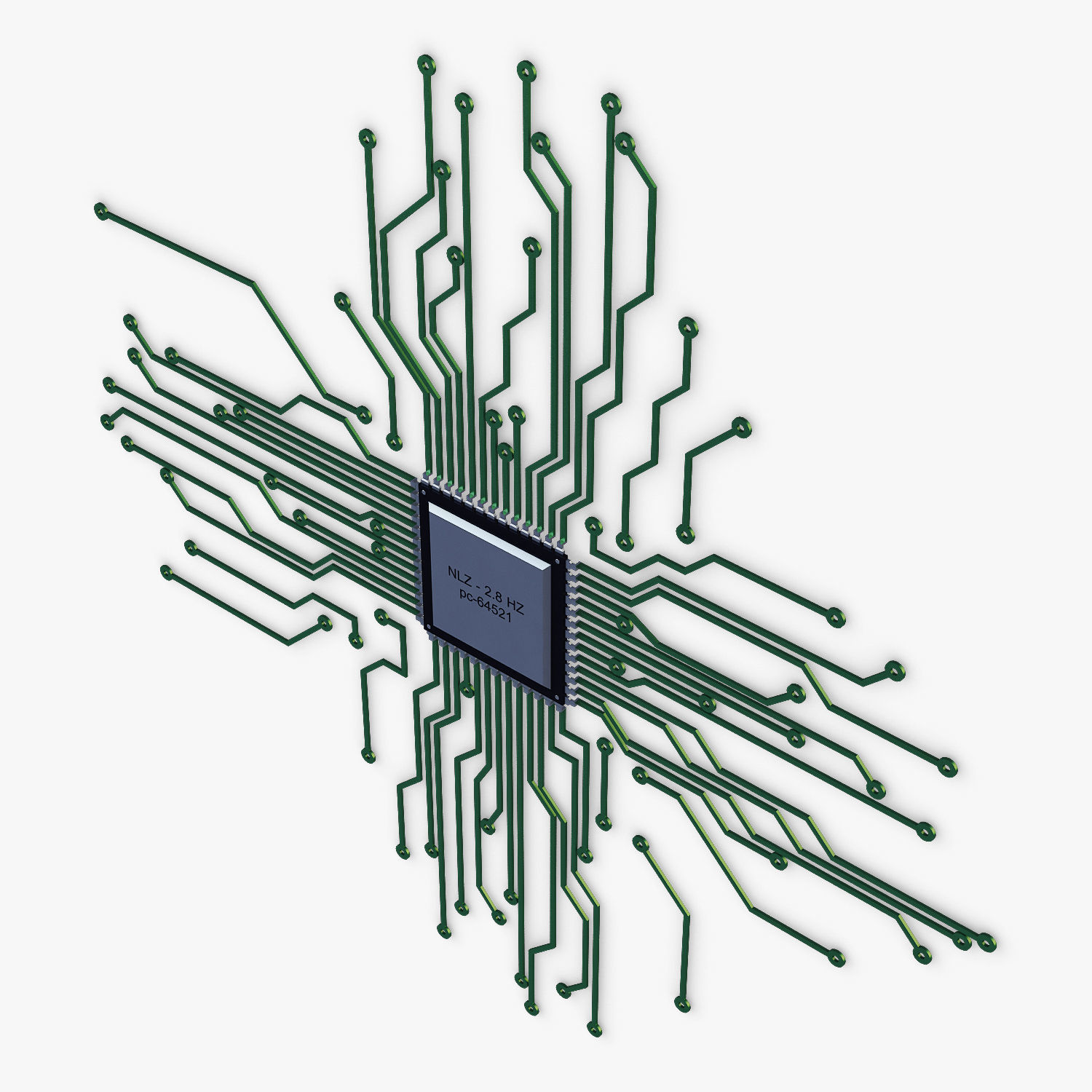 Electronic circuit v 4 3D model_5