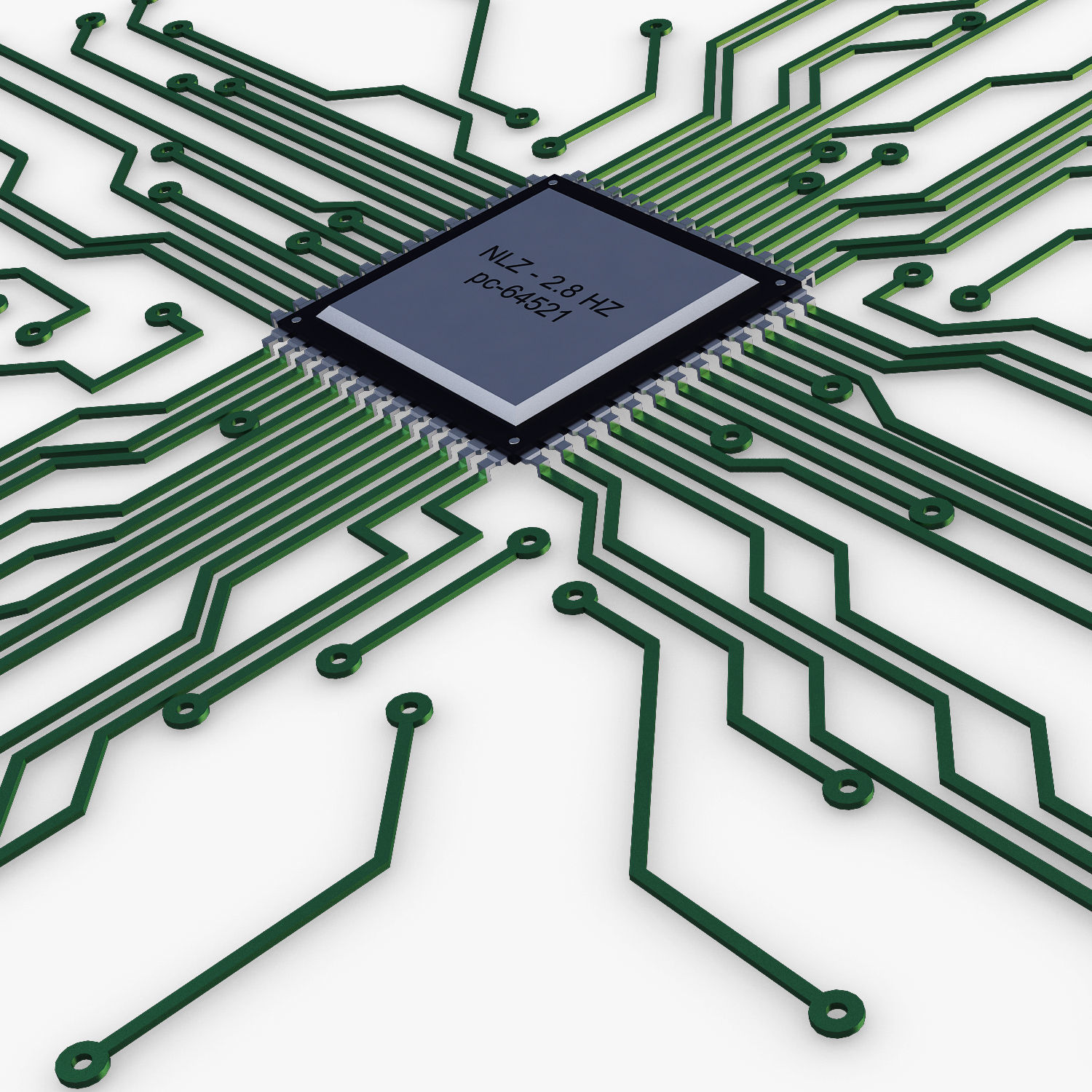 Electronic circuit v 4 3D model_14