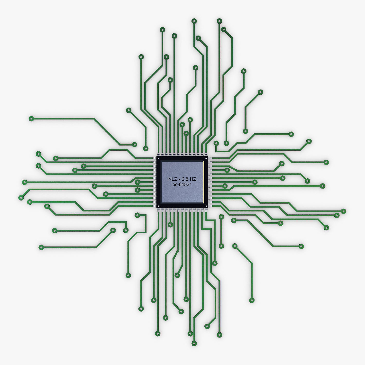 Electronic circuit v 4 3D model_4