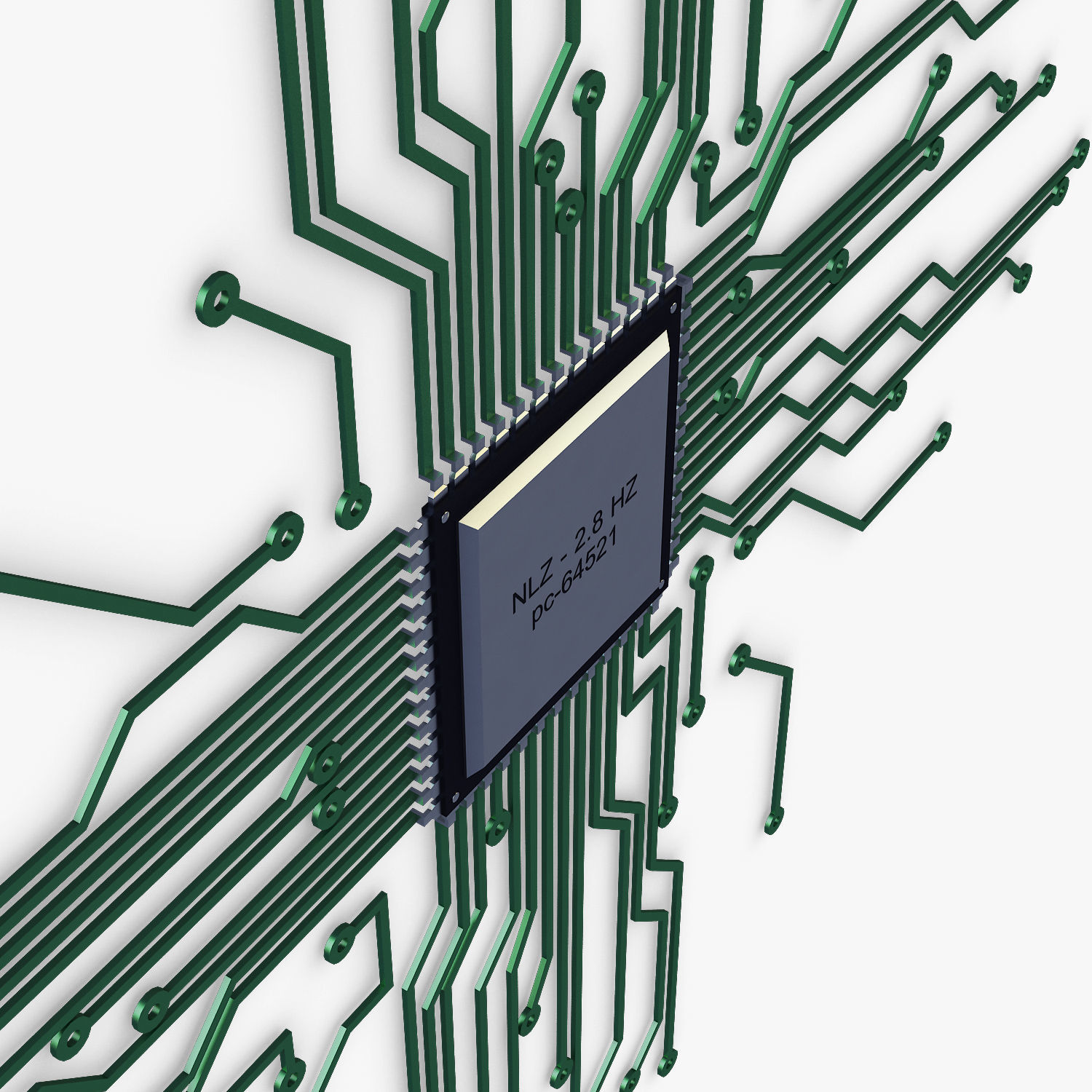 Electronic circuit v 4 3D model_13