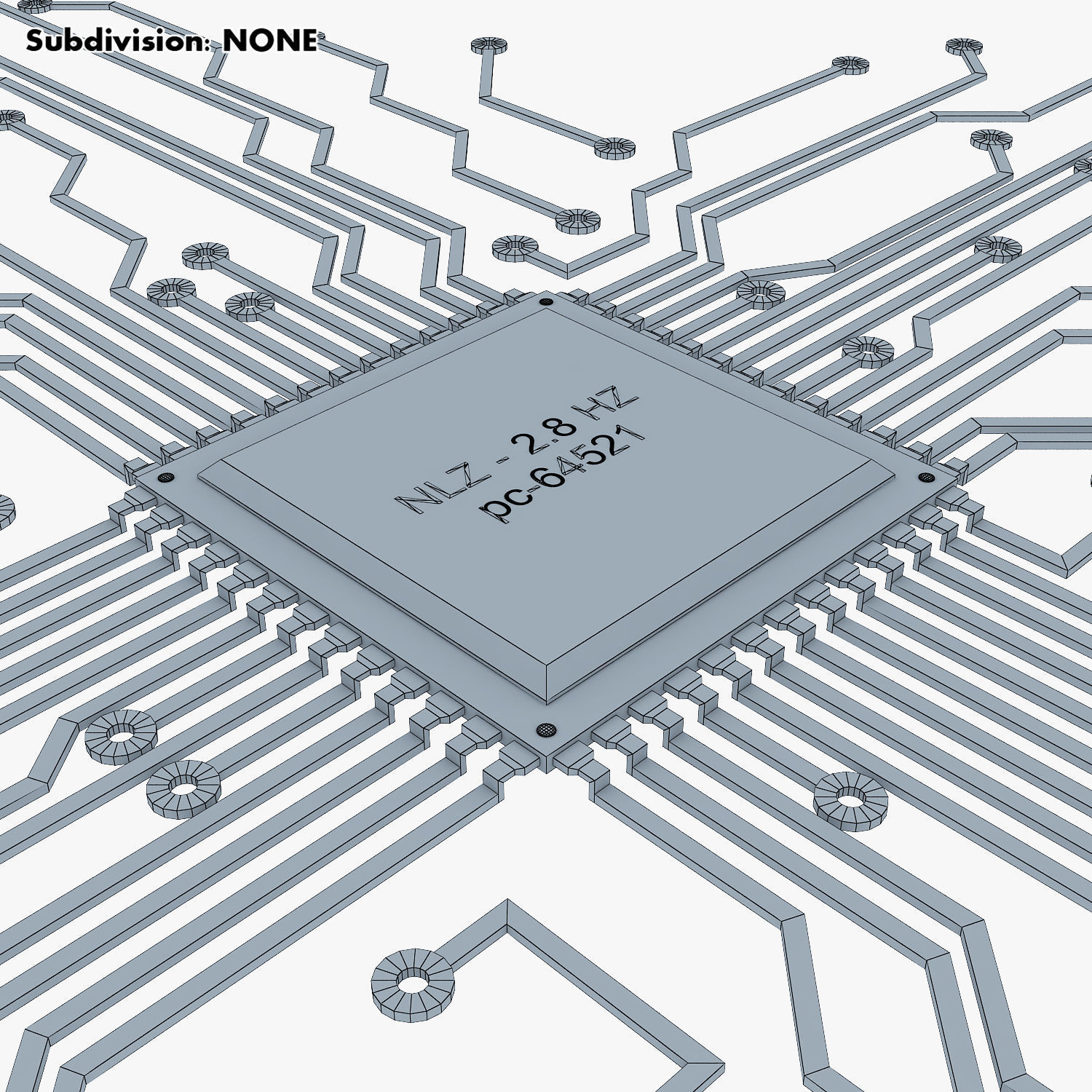 Electronic circuit v 4 3D model_24