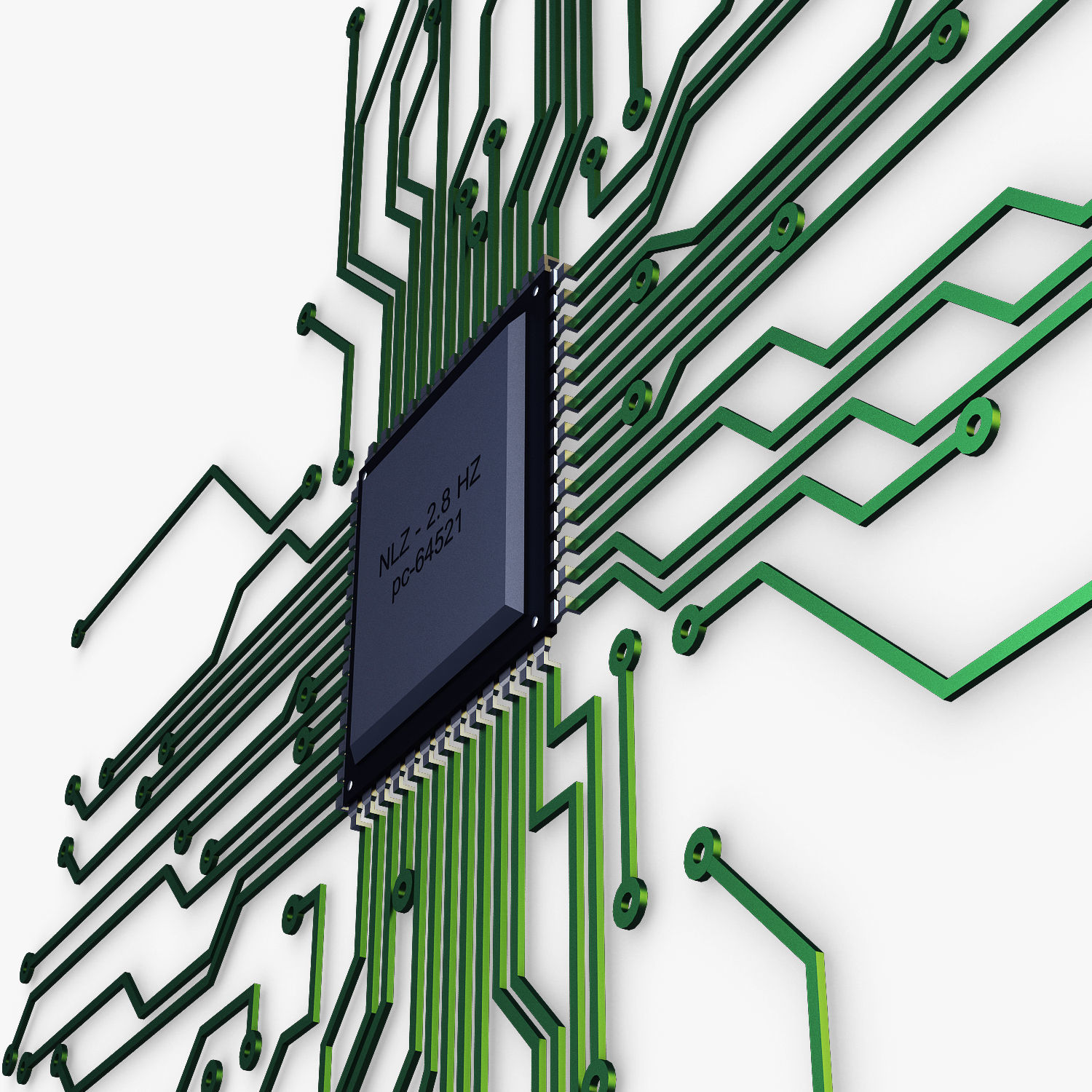 Electronic circuit v 4 3D model_12