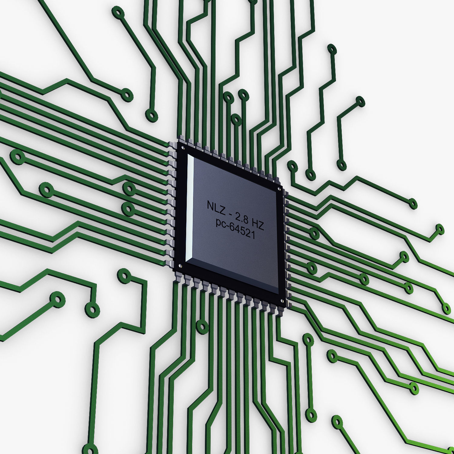 Electronic circuit v 4 3D model_11