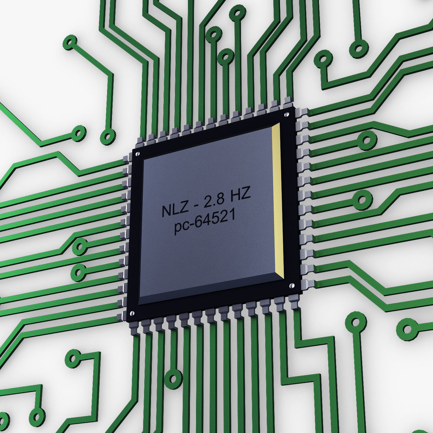 Electronic circuit v 4 3D model_10