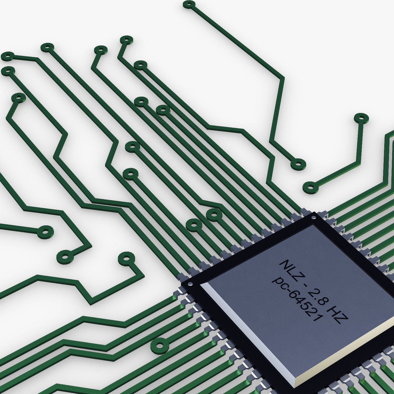 Electronic circuit v 4 3D model_18