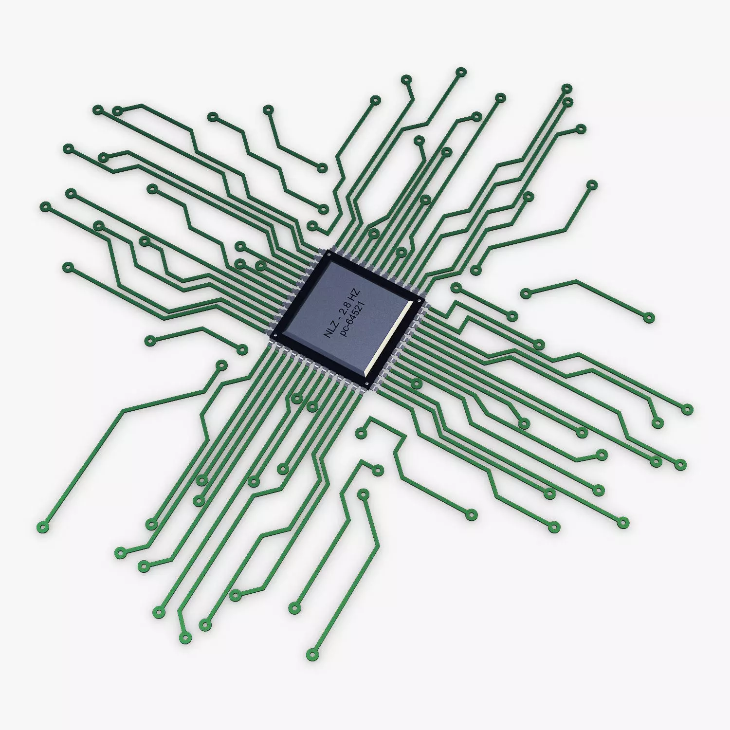Electronic circuit v 4 3D model_0