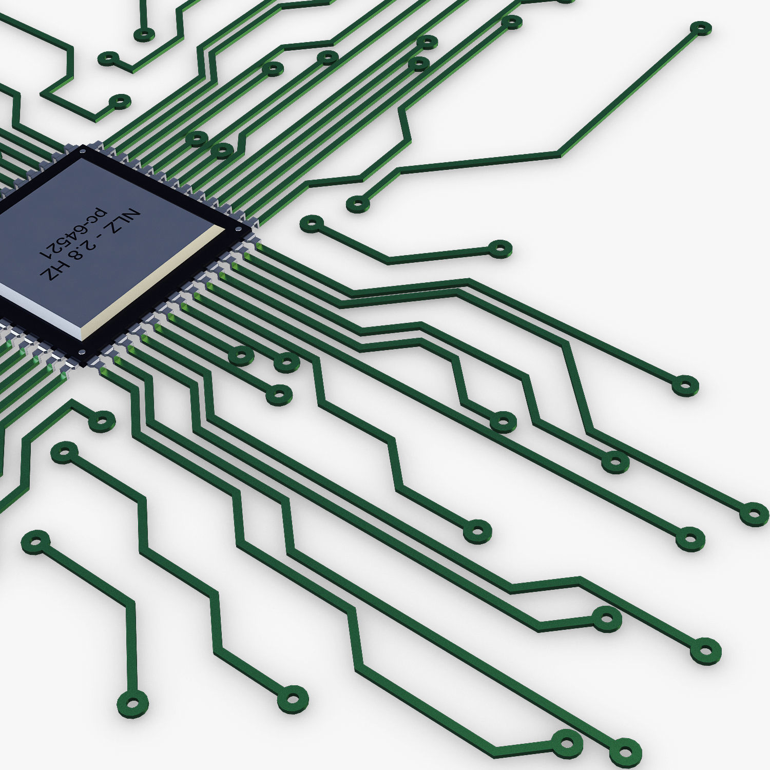 Electronic circuit v 4 3D model_19