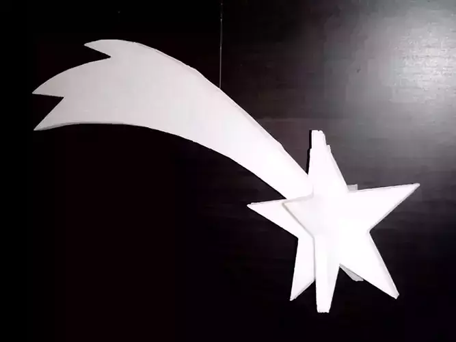 Stella Cometa Natale download file digitale stl star Christmas 3D print model