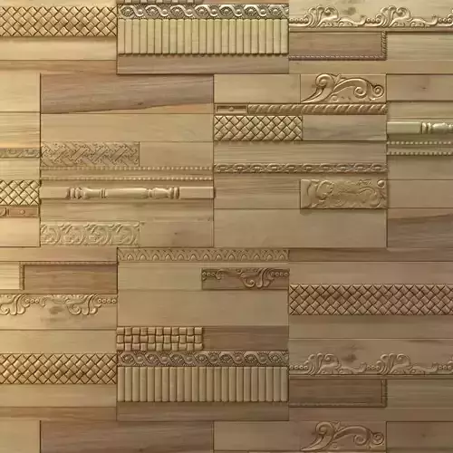 Wanderwall Phoenix 3d Wall Wood Tiles 3D model