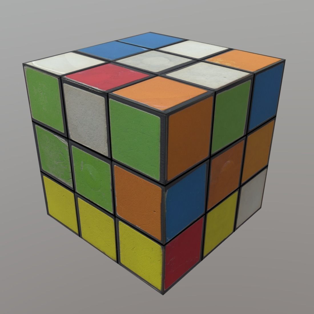 CC0 - Magic Cube Free low-poly 3D model_1