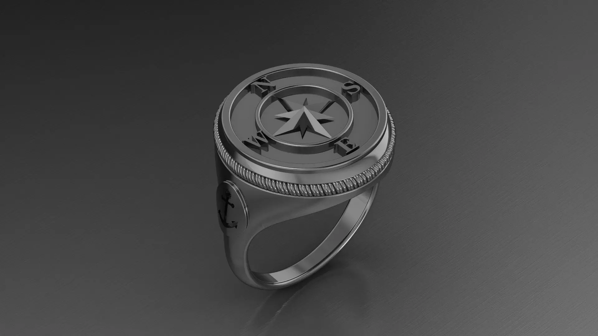 men rings 14 3D print model