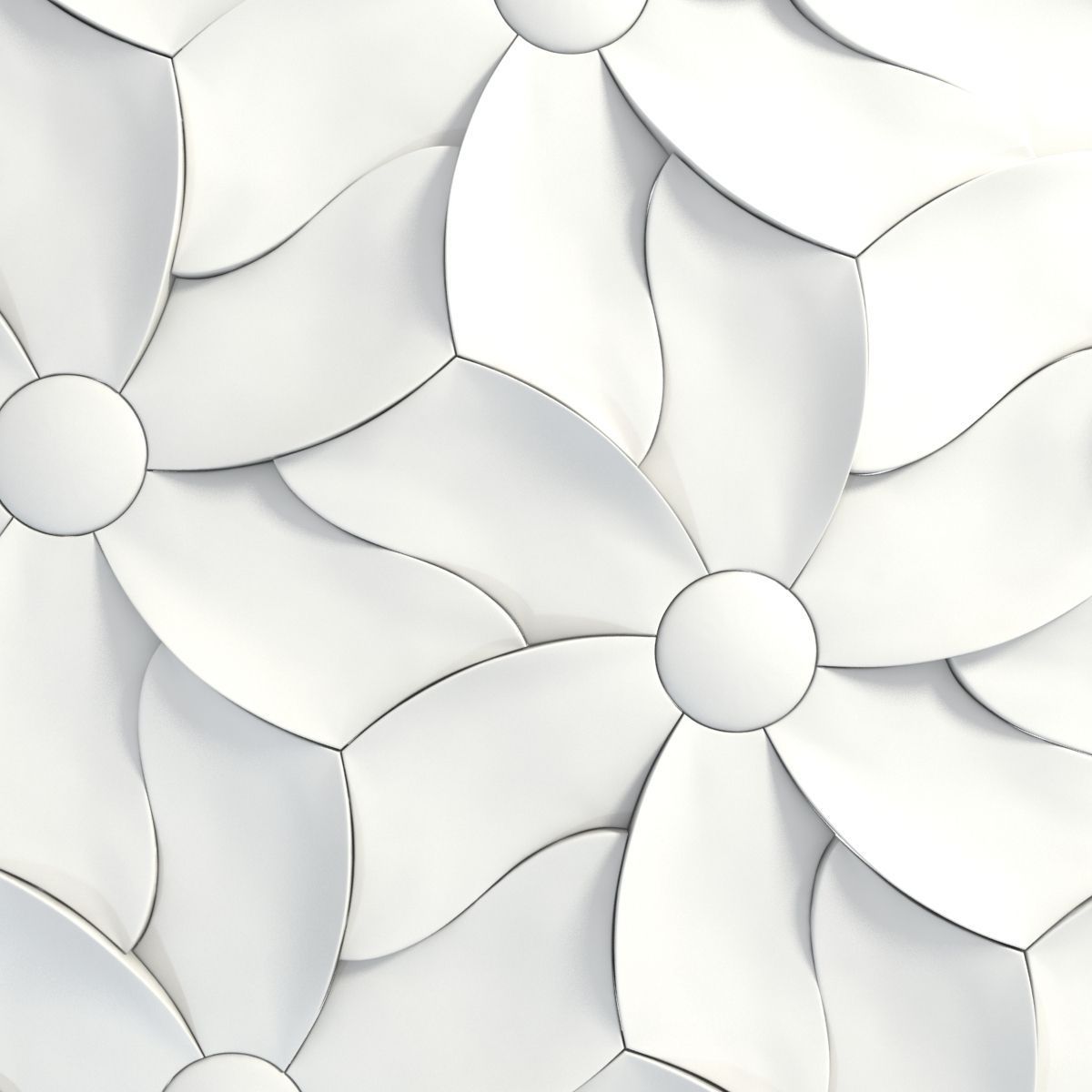 3d Tiles Kaza Concrete - Petal 3D model_7