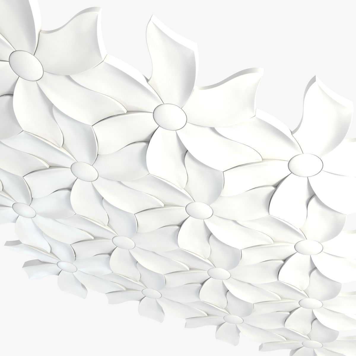 3d Tiles Kaza Concrete - Petal 3D model_8