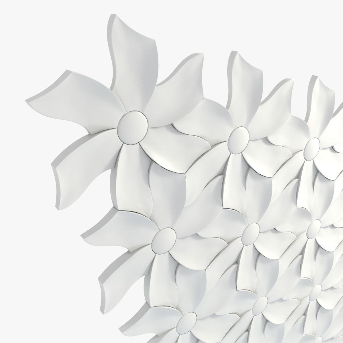 3d Tiles Kaza Concrete - Petal 3D model_5