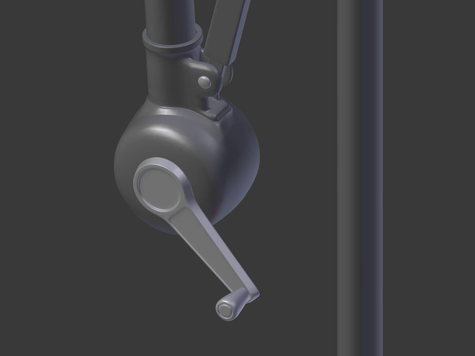 Umbrella Deck Parasol 1 Low-poly 3D model_18