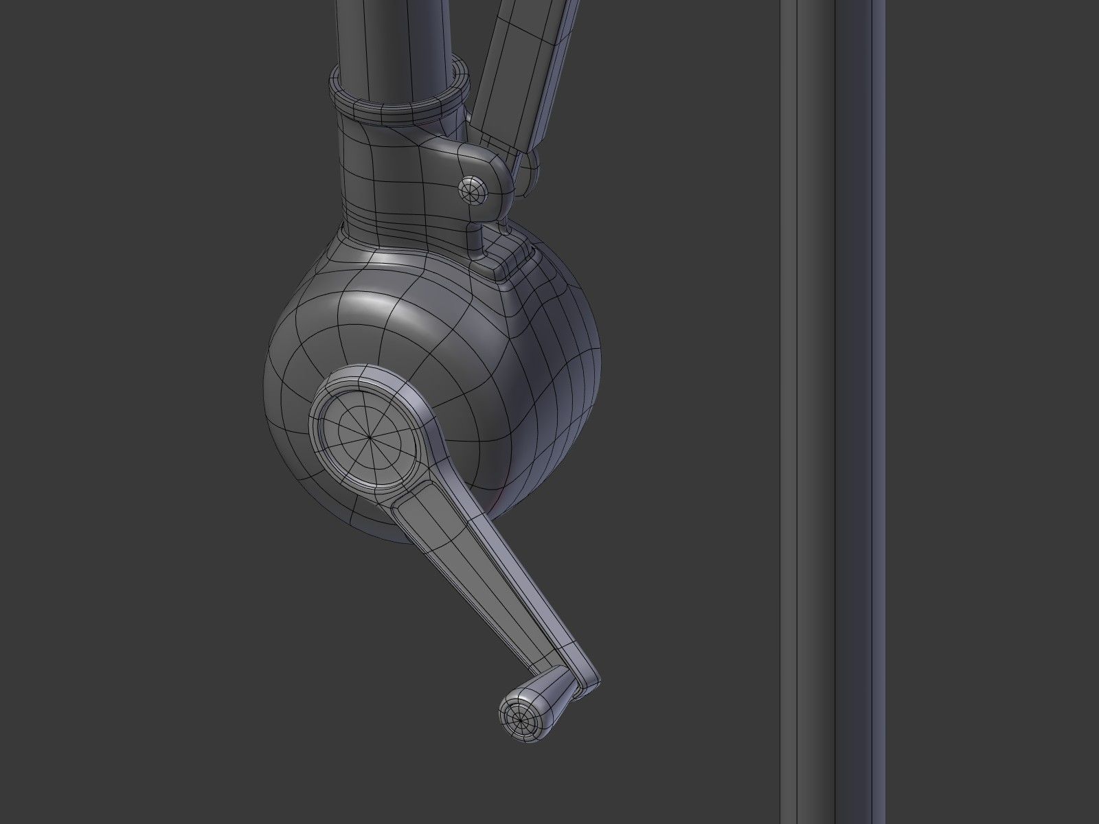 Umbrella Deck Parasol 1 Low-poly 3D model_19