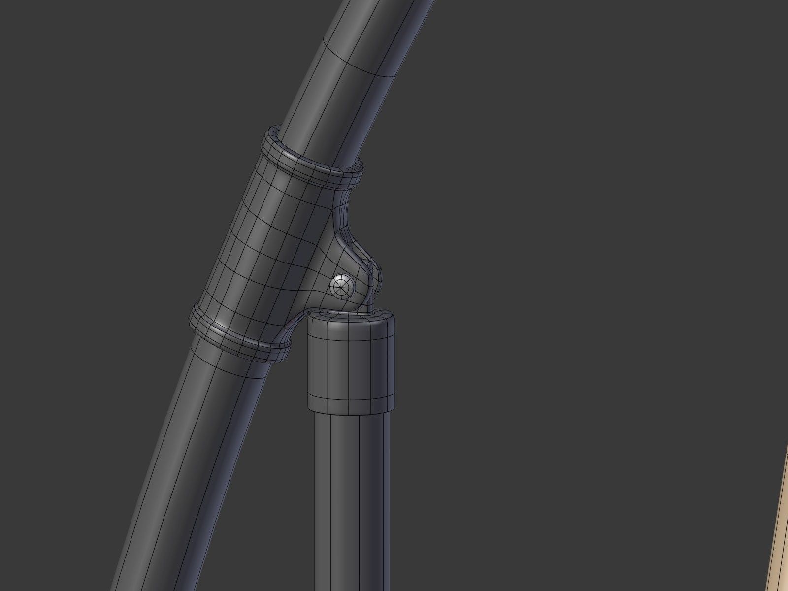 Umbrella Deck Parasol 1 Low-poly 3D model_23