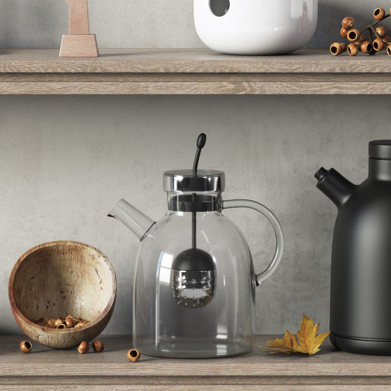 Scandinavian decorative set for the kitchen 3D model_7