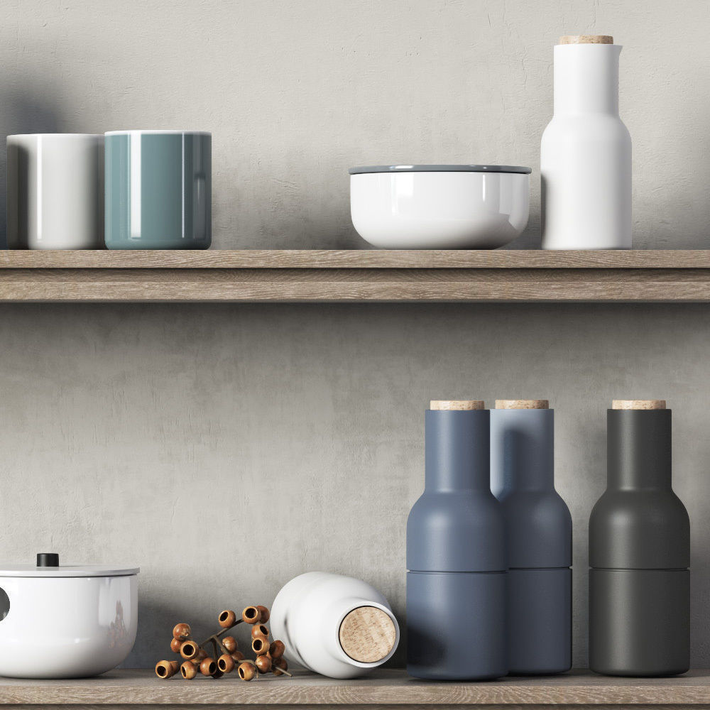 Scandinavian decorative set for the kitchen 3D model_2