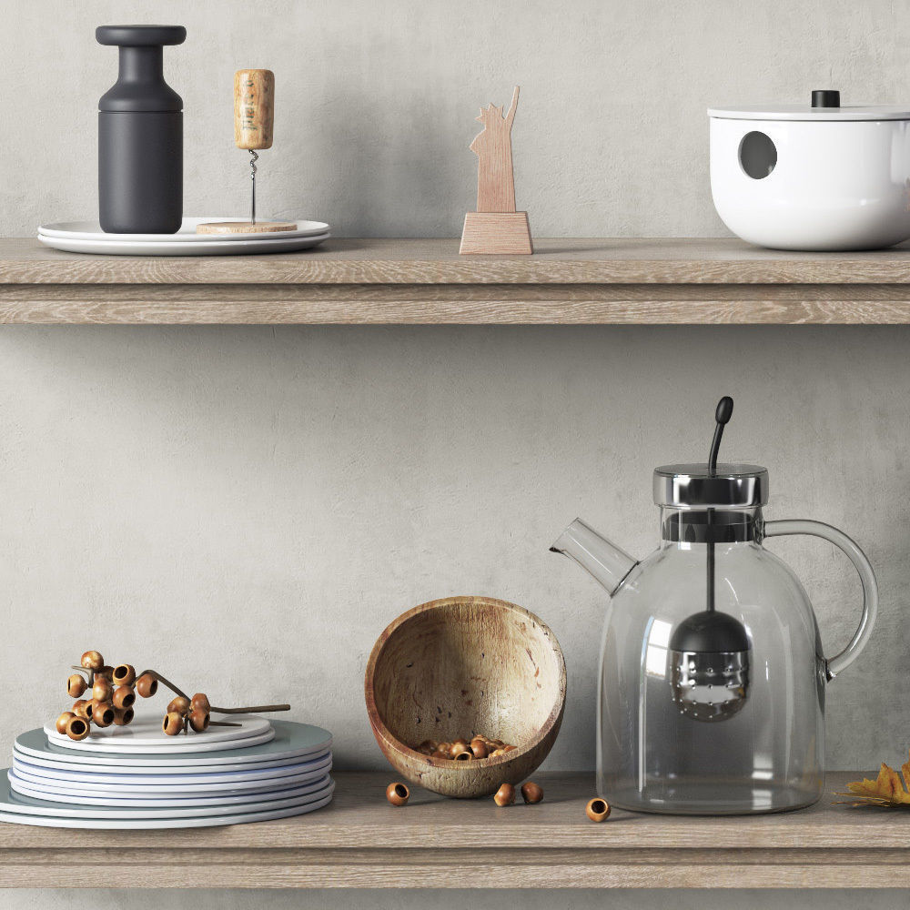 Scandinavian decorative set for the kitchen 3D model_3