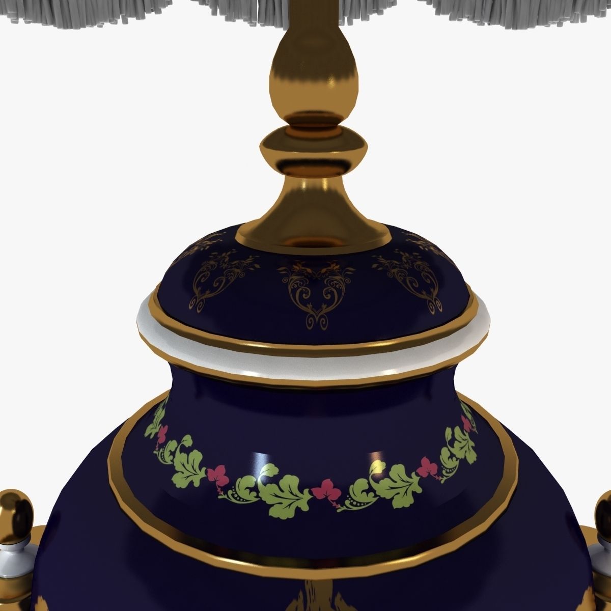 Classic Antique Baroque Lamp 3D model_10