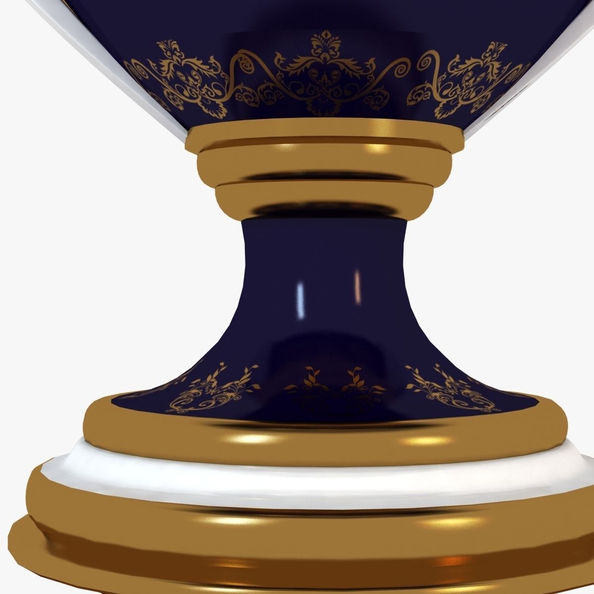 Classic Antique Baroque Lamp 3D model_8