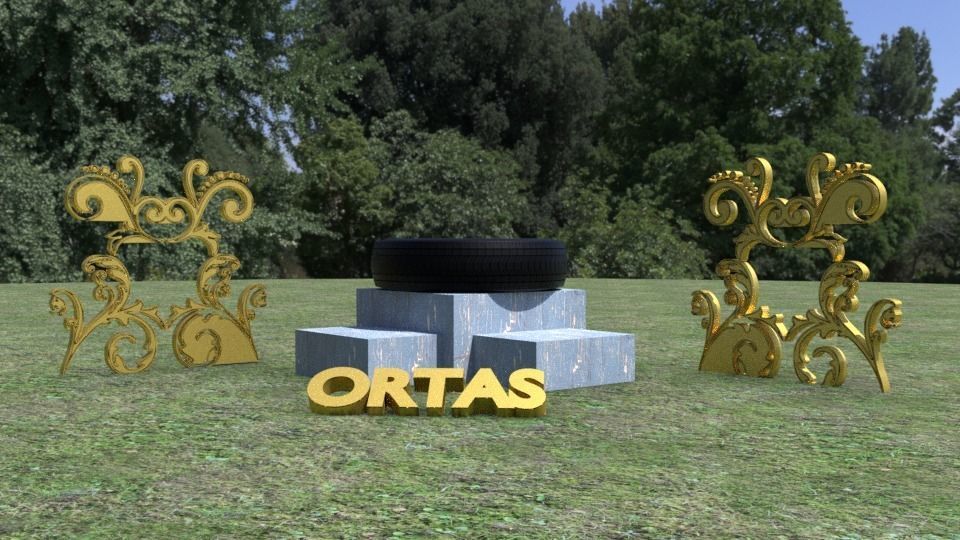 ORTAS TIRE NO 1 Low-poly 3D model_5
