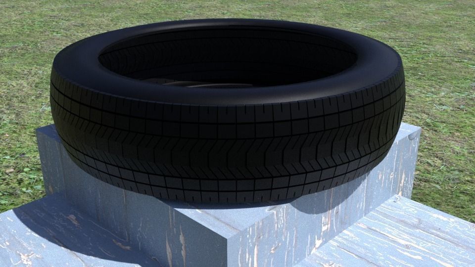 ORTAS TIRE NO 1 Low-poly 3D model_1