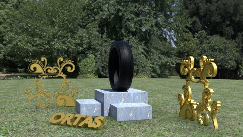 ORTAS TIRE NO 1 Low-poly 3D model_11