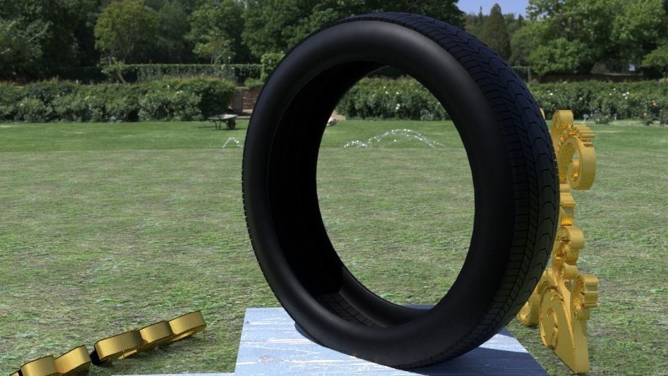 ORTAS TIRE NO 2 Low-poly 3D model_19