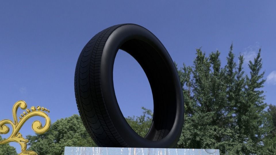 ORTAS TIRE NO 2 Low-poly 3D model_5