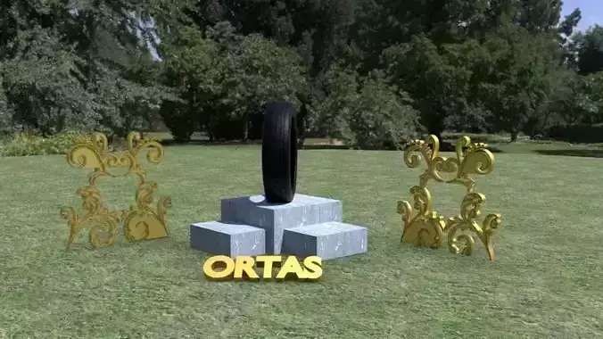 ORTAS TIRE NO 2 Low-poly 3D model