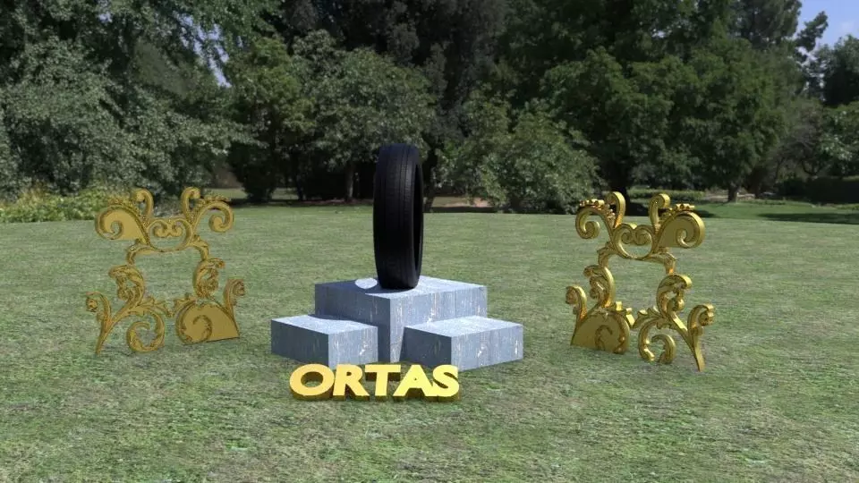 ORTAS TIRE NO 2 Low-poly 3D model_0