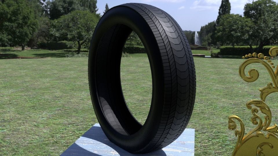 ORTAS TIRE NO 2 Low-poly 3D model_16
