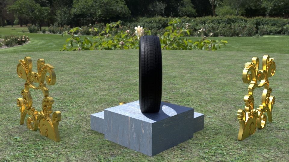 ORTAS TIRE NO 2 Low-poly 3D model_14