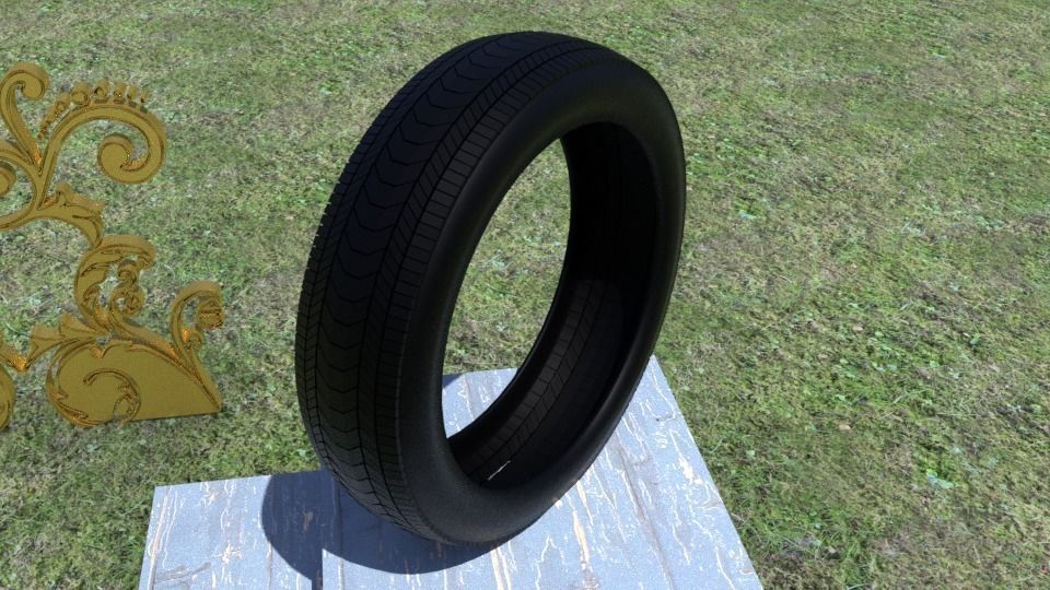 ORTAS TIRE NO 2 Low-poly 3D model_4
