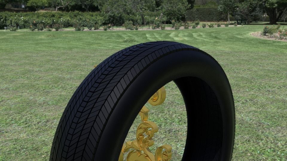ORTAS TIRE NO 3 Low-poly 3D model_1
