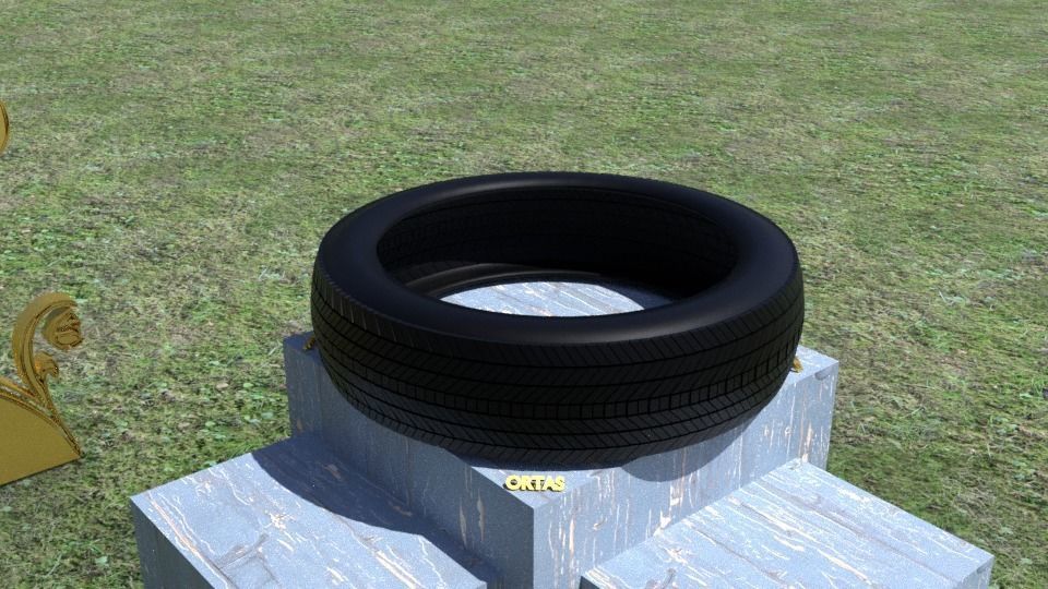 ORTAS TIRE NO 3 Low-poly 3D model_11
