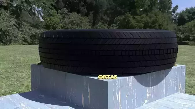 ORTAS TIRE NO 3 Low-poly 3D model