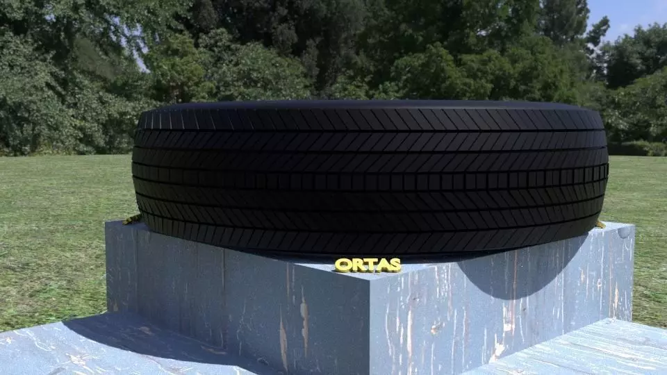 ORTAS TIRE NO 3 Low-poly 3D model_0