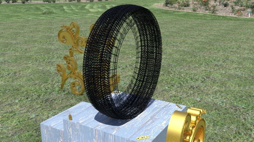 ORTAS TIRE NO 3 Low-poly 3D model_9