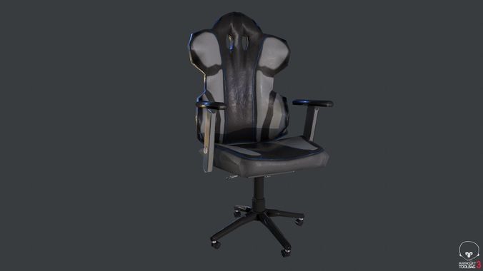 Gaming Chair Low-poly 3D model