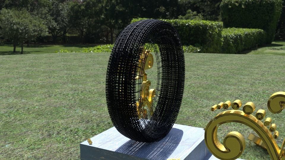 ORTAS TIRE NO 4 GAME READY Low-poly 3D model_12