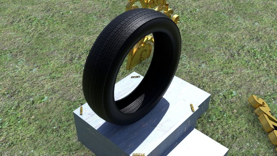 ORTAS TIRE NO 4 GAME READY Low-poly 3D model_4