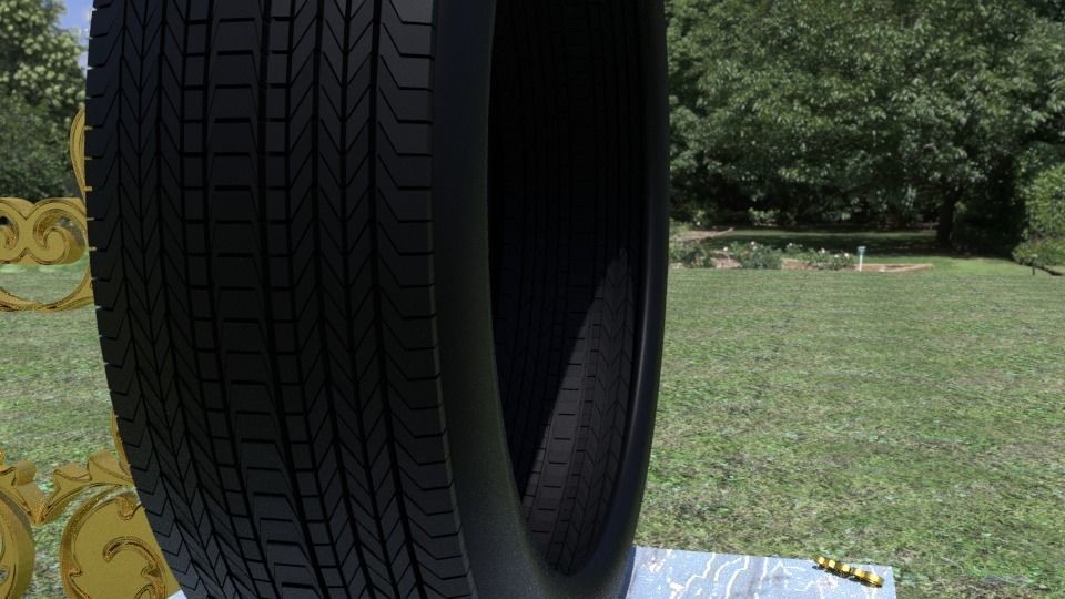 ORTAS TIRE NO 4 GAME READY Low-poly 3D model_17