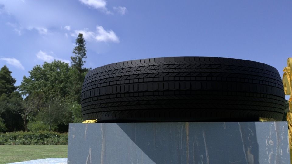 ORTAS TIRE NO 4 GAME READY Low-poly 3D model_13