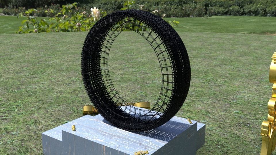 ORTAS TIRE NO 4 GAME READY Low-poly 3D model_10