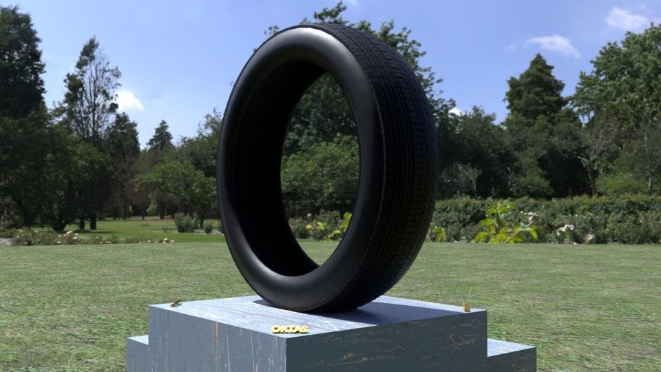 ORTAS TIRE NO 4 GAME READY Low-poly 3D model_1
